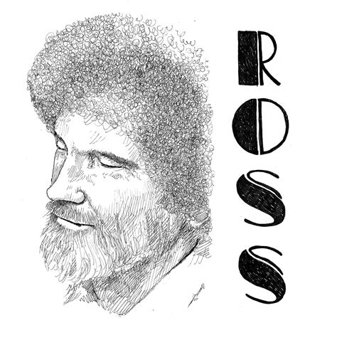 Bob Ross Sketch At Explore Collection Of Bob Ross