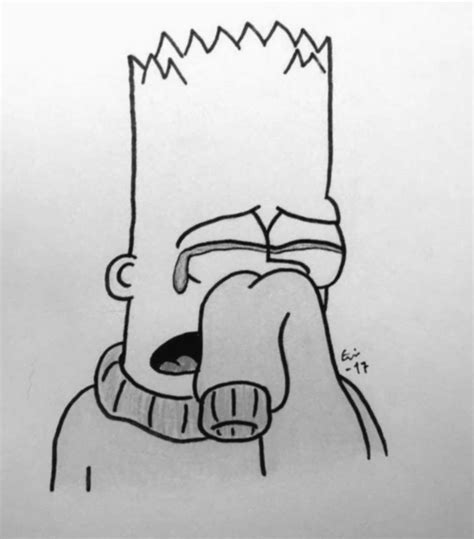 Bart Simpson Sad Dessin Facile Bart Simpson Sad Dessin Facile Papier