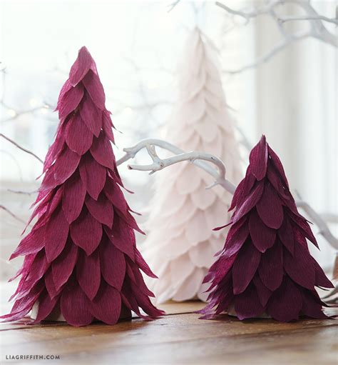 Extra Fine Crepe Paper Christmas Tree Decorations Lia Griffith