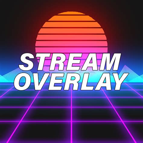Twitch Overlay Stream Overlay Glitter Overlay Retro 80s Twitch
