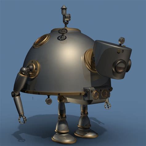 Steampunk Robot 3d Model