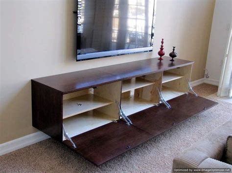 In a kitchen installation, remove the cabinet toekicks if possible so you. floating entertainment center | Custom floating ...
