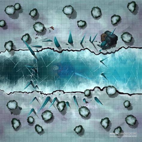 Ice Forest Dnd Battlemap Fantasy Map Dungeon Maps Dungeons And Images