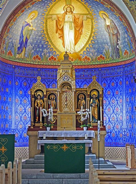 Hd Wallpaper Blue Grotto Catholic Church Religion Chapel Altar
