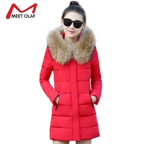 2017 New Women Fur Hooded Winter Jackets Female Winter Coats Solid Long