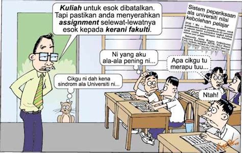 Karikatur Guru Mengajar