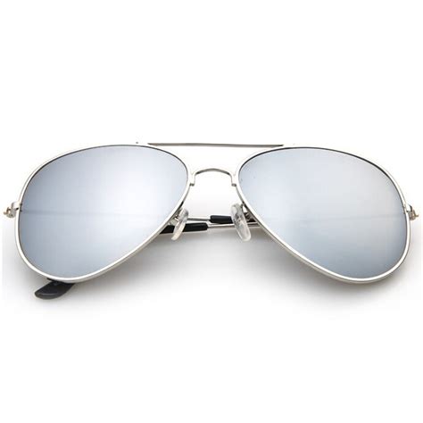 3 Pack Silver Mirror Aviator Sunglasses Bellechic