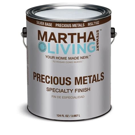 Martha Stewart Living 1 Gal Silver Semi Gloss Precious
