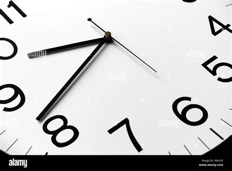 Modern Clock Face With Moving Hands Stock Photo Alamy