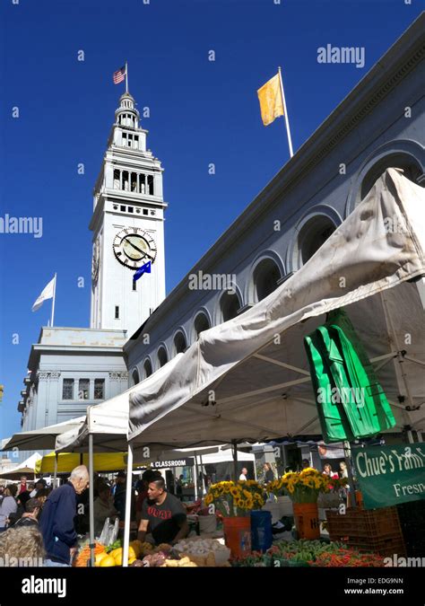 Farmers Market Day At The Ferry Building Embarcadero San Francisco