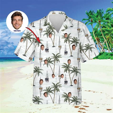 Custom Face Personalized Hawaiian Shirt Floral Aloha Hawaii Etsy