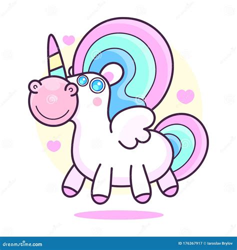Cute Unicorn Vector Cartoon Character Illustrationdesign For Child