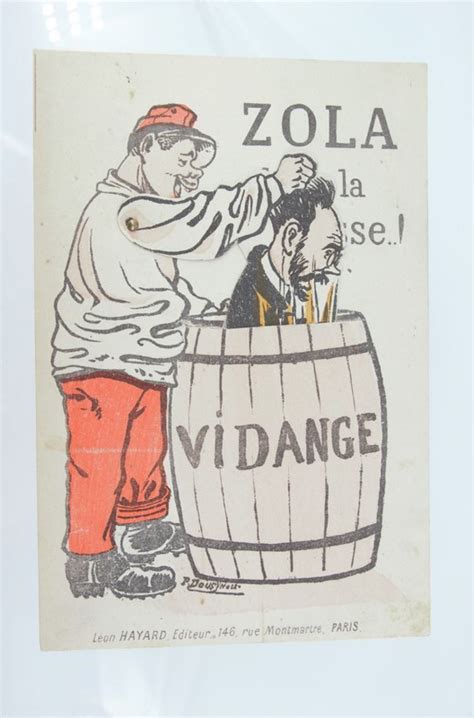 Zola Caricature Anti Dreyfusarde à Système Intitulée Zola Dans La Mé