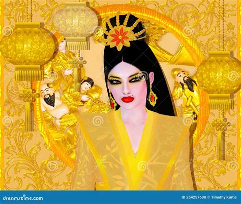 The Four Beauties Of China Stock Illustration Illustration Of