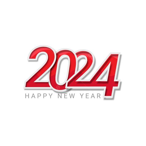 Plantilla De Diseño Vectorial De Año Nuevo 2024 Png Dibujos 2024 Año
