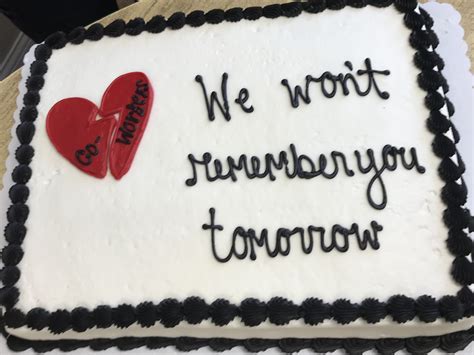 A Birthday Cake That Says We Wont Runaway Tomorrow