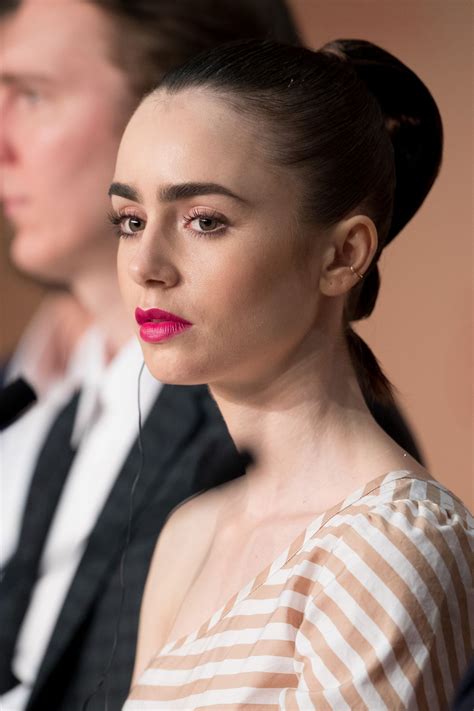 Lily Collins At Okja Press Conference At 70th Annual Cannes Film