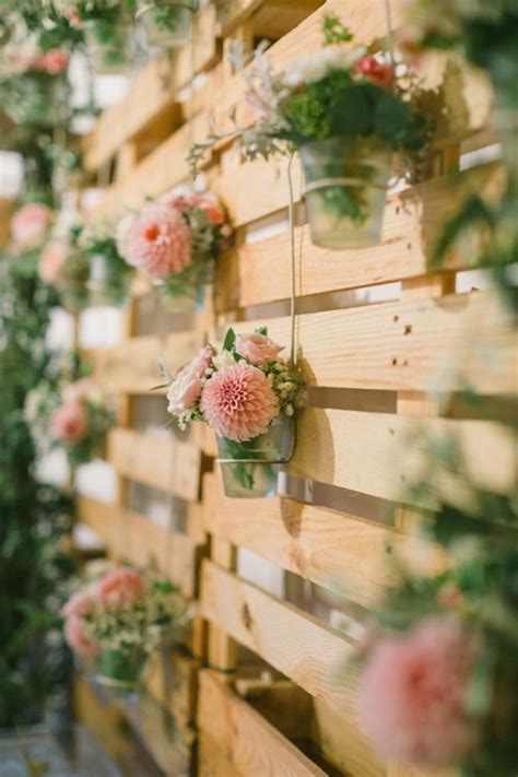 Wedding Ceremony Backdrops With Wooden Pallets Pallet Wedding Fun