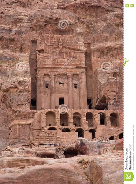 Urn Tomb Petra Jordan Stock Image Image Of Outside 81428661