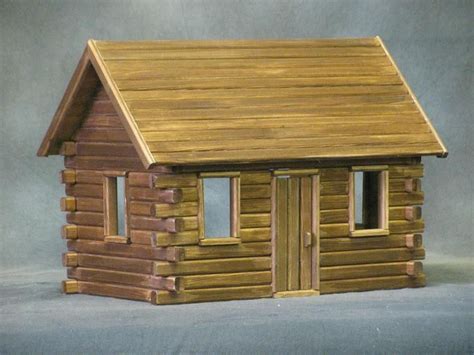 Dollhouse Kit Unfinished Davy Crocketts Log Cabin Dollhouse And Log