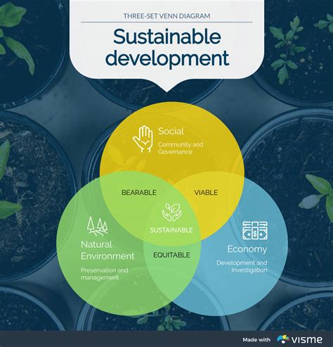 Types Of Graphs Sustainable Development Venn Diagram Support Visme