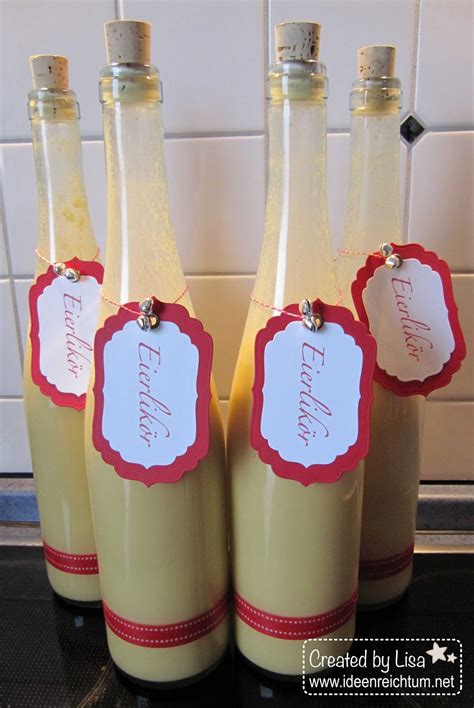 Tipps und rezepte, wie das cremige getränk, das besonders an weihnachten und ostern selbstgemachter eierlikör: Ideenreichtum: Geschenke