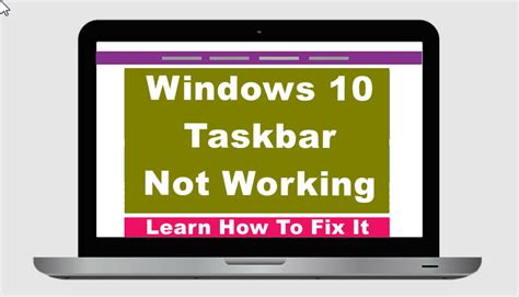 Taskbar Not Working On Windows 10 Mozirish