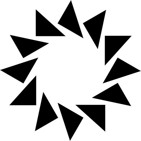 Sun Triangles Frame · Free Vector Graphic On Pixabay
