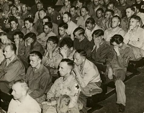German Pow React To Footage Of Concentration Camps 1945 Rpics