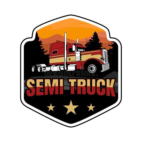 Semi Truck Logo Design Stock Vector Illustration Of Logistic 241914800