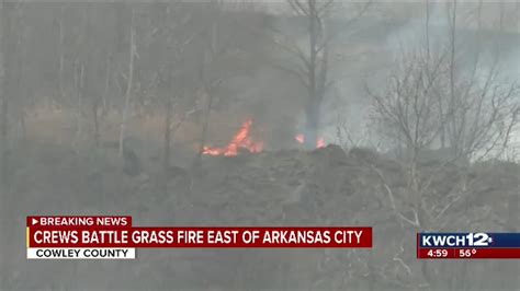 High Winds Fuel Grass Fires Across South Central Kansas