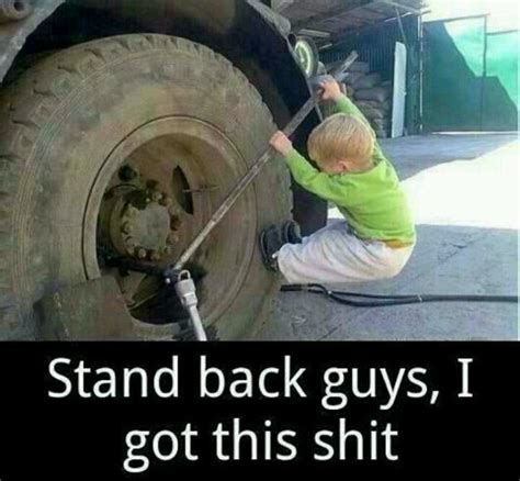 Babe Baby Trying To Change A Tire So Cute Funny Pictures Funny