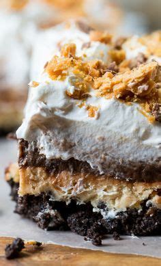 This butterfinger, chocolate, and peanut butter lush is pure heaven. Butterfinger Lush | Recipe | Desserts, Dessert recipes ...