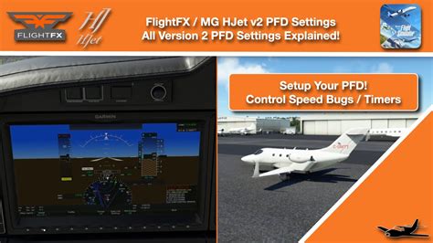 Msfs Flightfx Mg Hjet V2 Aau1 G3000 Pfd Settings Youtube