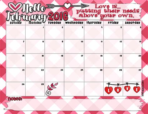 February calendar images