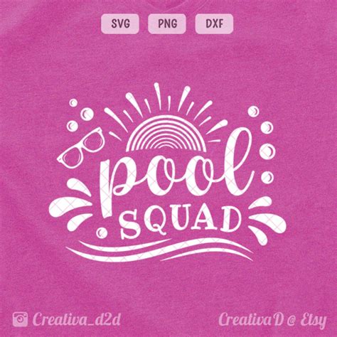 Pool Squad Svg Summer Svg Pool Party Svg Girls Svg Squad Svg Etsy Canada