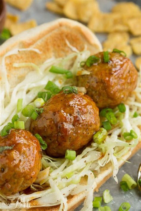 Nashville Hot Chicken Meatball Sandwich is sweet, spicy, and full of