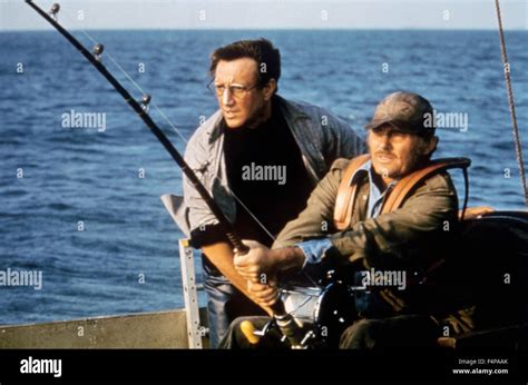 Robert Shaw Roy Scheider Jaws 1975 Réalisé Par Steven Spielberg