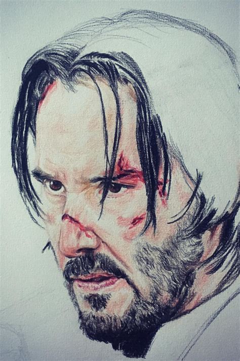 Keanu Reeves John Wick Portrait By Silviubart On Instagram
