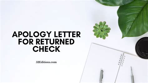 Sample Apology Letter For Returned Check Get Free Letter Templates