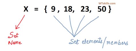 Set elements || Understand the elements of set with examples - WTSkills