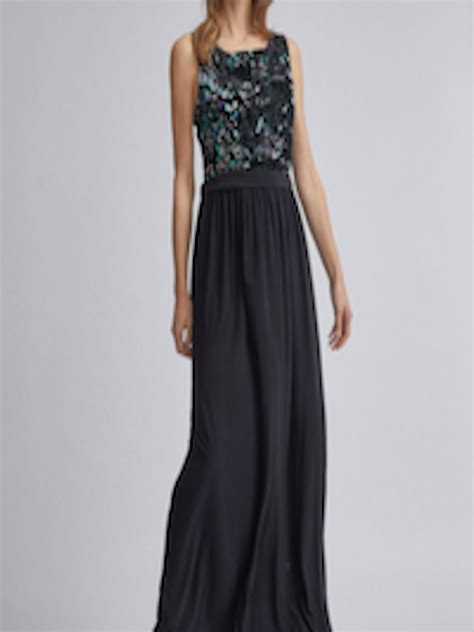 Buy Dorothy Perkins Women Black Sequinned Detail Maxi Dress Dresses