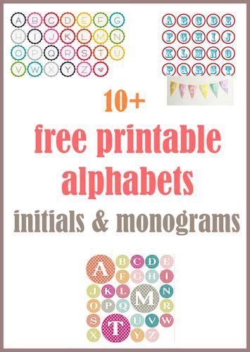 Free Printable Alphabet Letters Ausdruckbare Buchstaben Diy Sticker Images