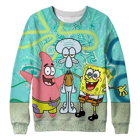 Funny Spongebob And Patrick And Octopus Brother 3d Fashionable Cotton