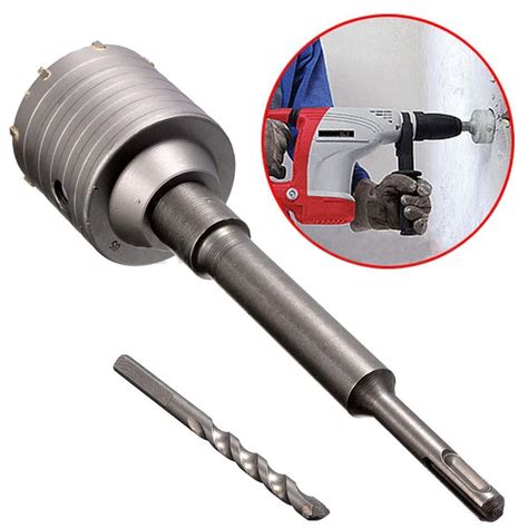 Sds Plus Shank Tct Hole Saw Cutter Concrete Cement Stone Wall Drill Bit