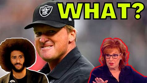 The View Claims Colin Kaepernick Will Save Nfl After Raiders Jon Gruden