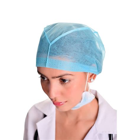 Mediblue Non Woven Disposable Surgical Cap Surgeon Cap 100 Pcs Color
