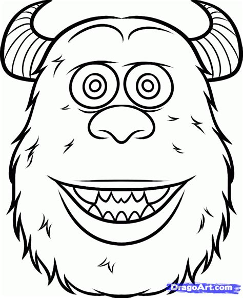 Sully Monsters Inc Face Drawing Clip Art Library