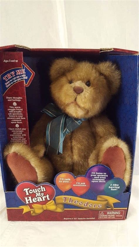 Touch My Heart Theodore Interactive Talking Bear 2002 Smart Group New