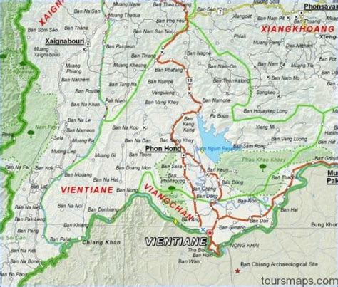 map of vientiane laos